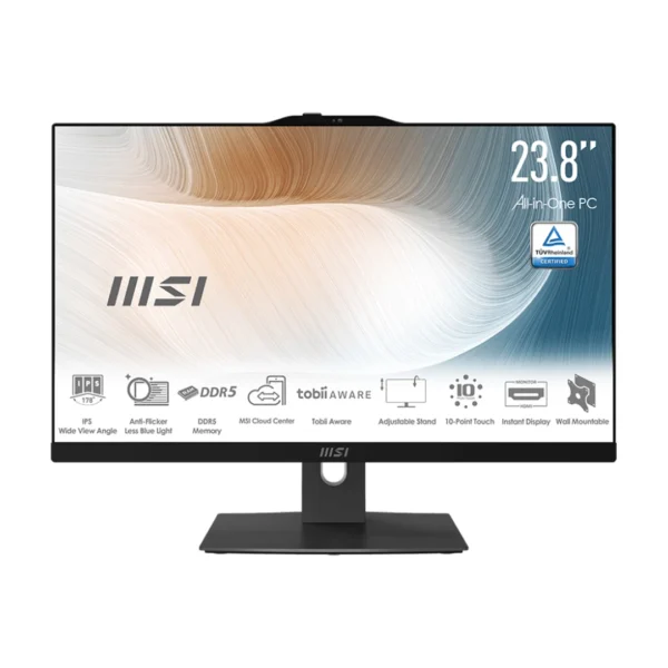 خرید کامپیوتر همه کاره ۲۴ اینچ ام اس آی مدل AM242P 1M Black Core 3 100U 8GB Ram 1TB SSD